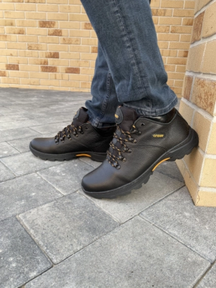 Мужские ботинки кожаные зимние черные Emirro 130 фото 9 — интернет-магазин Tapok
