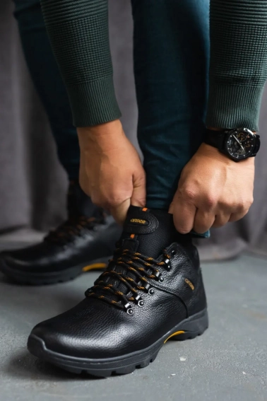Чоловічі черевики шкіряні зимові чорні Emirro 130 фото 17 — інтернет-магазин Tapok