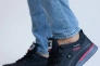 Мужские кроссовки кожаные весенне-осенние черные Splinter 7717 Фото 3