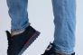 Мужские кроссовки кожаные весенне-осенние черные Splinter 7717 Фото 4