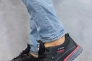 Мужские кроссовки кожаные весенне-осенние черные Splinter 7717 Фото 6