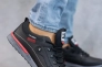 Мужские кроссовки кожаные весенне-осенние черные Splinter 7717 Фото 7