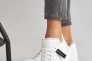 Жіночі кросівки шкіряні зимові білі Yuves 8011 на меху Фото 4