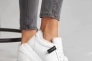 Жіночі кросівки шкіряні зимові білі Yuves 8011 на меху Фото 5