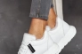 Жіночі кросівки шкіряні зимові білі Yuves 8011 на меху Фото 10