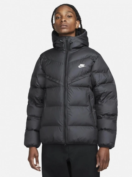 Мужская куртка Nike M Sf Wr Pl-Fld Hd Jkt (FB8185-010) фото 1 — интернет-магазин Tapok