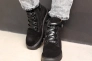 Ботинки женские замшевые мех 586990 Черный Фото 4