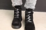 Ботинки женские замшевые мех 586990 Черный Фото 7