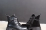 Ботинки кожаные мех 586987 Черные Фото 11
