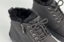 Ботинки мужские из нубука черного цвета зимние Фото 6