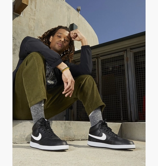 Кросівки чоловічі Nike Court Vision Mid Next Nature Black DN3577-001 фото 14 — інтернет-магазин Tapok