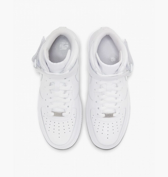 Кросівки Nike Air Force 1 Mid Triple White Dd9625-100 фото 15 — інтернет-магазин Tapok