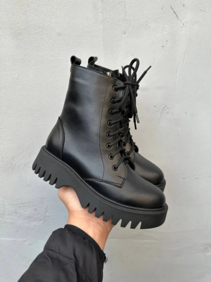 Женские ботинки кожаные зимние черные Edan 78 фото 1 — интернет-магазин Tapok