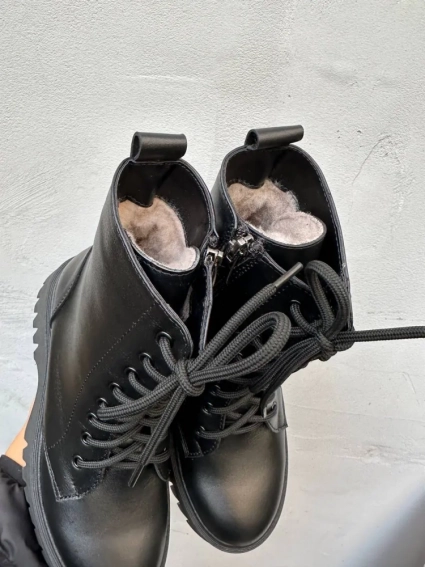 Жіночі черевики шкіряні зимові чорні Edan 78 фото 3 — інтернет-магазин Tapok
