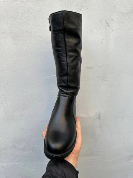 Женские ботинки кожаные зимние черные Emirro А 4 фото 3 — интернет-магазин Tapok