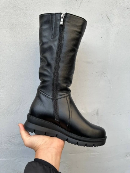 Женские ботинки кожаные зимние черные Emirro А 4 фото 4 — интернет-магазин Tapok