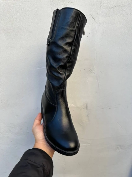 Женские ботинки кожаные зимние черные Emirro А 71/1 фото 2 — интернет-магазин Tapok