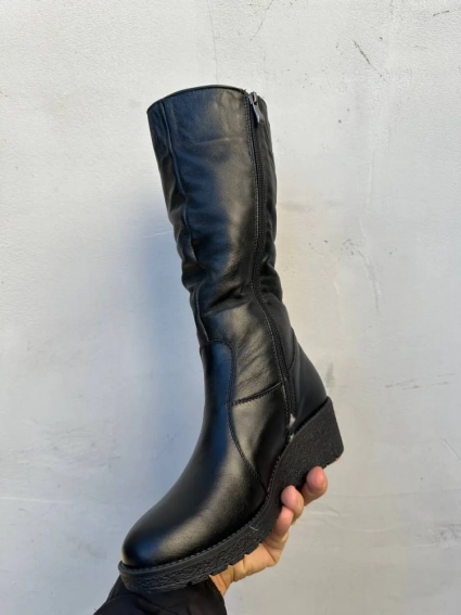 Женские ботинки кожаные зимние черные Emirro А 71/1 фото 3 — интернет-магазин Tapok