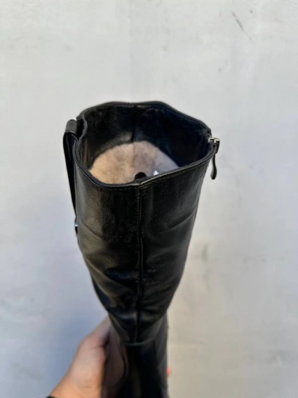 Женские ботинки кожаные зимние черные Emirro А 71/1 фото 4 — интернет-магазин Tapok
