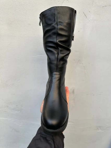 Женские ботинки кожаные зимние черные Emirro 71 фото 3 — интернет-магазин Tapok