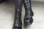 Ботинки кожаные с мехом 587451 Черные Фото 3