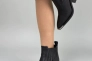 Ботинки казаки женские кожаные черного цвета Фото 3