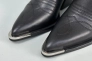 Ботинки казаки женские кожаные черного цвета Фото 14
