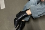 Ботинки казаки женские кожаные черного цвета Фото 16