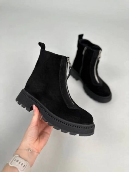 Ботинки женские замшевые черные зимние фото 12 — интернет-магазин Tapok