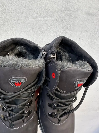 Підліткові черевики шкіряні зимові чорні Walker 33 фото 3 — інтернет-магазин Tapok