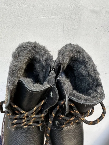 Подростковые ботинки кожаные зимние черные Walker 74 фото 3 — интернет-магазин Tapok