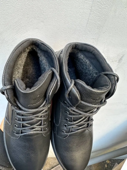 Чоловічі черевики шкіряні зимові чорні StepWey 7261 хутро фото 3 — інтернет-магазин Tapok