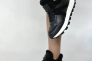 Кросівки жіночі шкіряні чорні із вставками замші зимові Фото 2