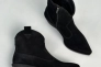 Ботинки ковбойки женские замшевые черные на черной подошве демисезоные Фото 9