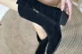 Ботинки ковбойки женские замшевые черного цвета на черной подошве демисезоные Фото 8