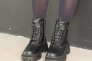 Ботинки кожаные с мехом 586858 Черные Фото 3