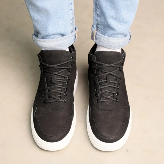 Ботинки кожаные зимние 587337 Черные фото 4 — интернет-магазин Tapok