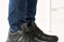Мужские кроссовки кожаные зимние черные Gras 03Б Фото 3