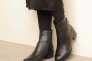 Ботинки кожаные с мехом 587050 Черные Фото 3
