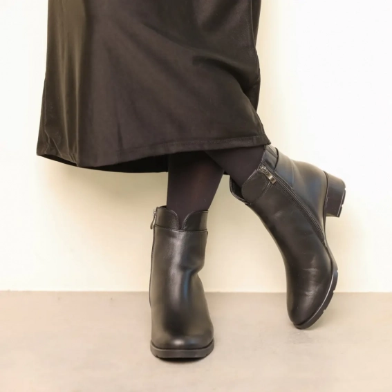 Ботинки кожаные с мехом 587050 Черные фото 5 — интернет-магазин Tapok