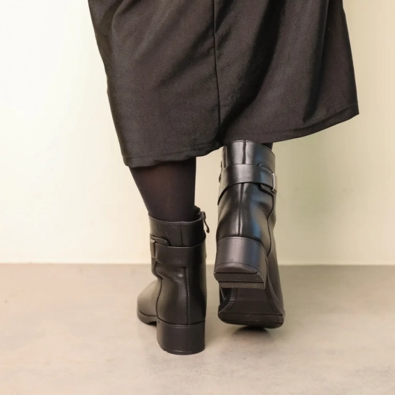 Ботинки кожаные с мехом 587050 Черные фото 6 — интернет-магазин Tapok