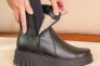 Ботинки кожаные с мехом 587070 Черные Фото 7