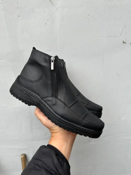 Чоловічі черевики шкіряні зимові чорні Walker 23 фото 3 — інтернет-магазин Tapok