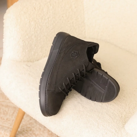 Ботинки кожаные зимние 587620 Черные фото 12 — интернет-магазин Tapok