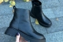 Ботинки женские кожаные черные зимние Фото 13