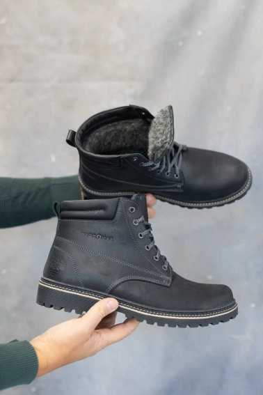 Чоловічі черевики шкіряні зимові чорні Accord БОТ фото 9 — інтернет-магазин Tapok