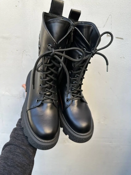 Женские ботинки кожаные зимние черные Marsela 730 фото 3 — интернет-магазин Tapok