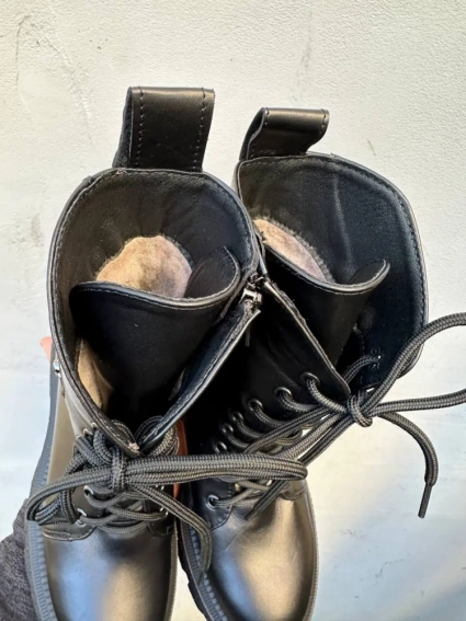 Женские ботинки кожаные зимние черные Marsela 730 фото 4 — интернет-магазин Tapok