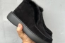 Женские ботинки замшевые зимние черные Mkrafvt 1150 Фото 1