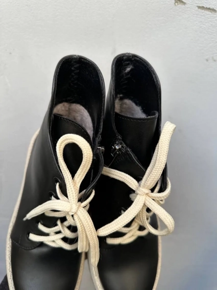 Женские ботинки кожаные зимние черные VlaMar 043 фото 4 — интернет-магазин Tapok
